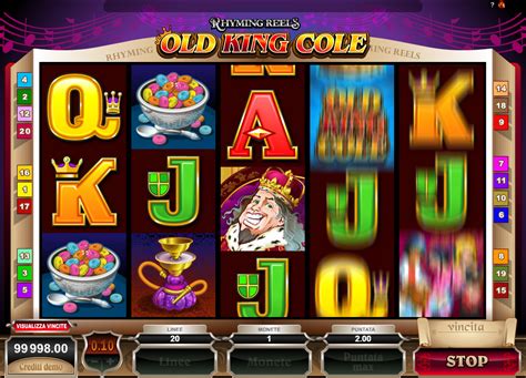 Rhyming reels old king cole real money  Old King Cole is the highest paying symbol and offers a payout of 900 coins for 5